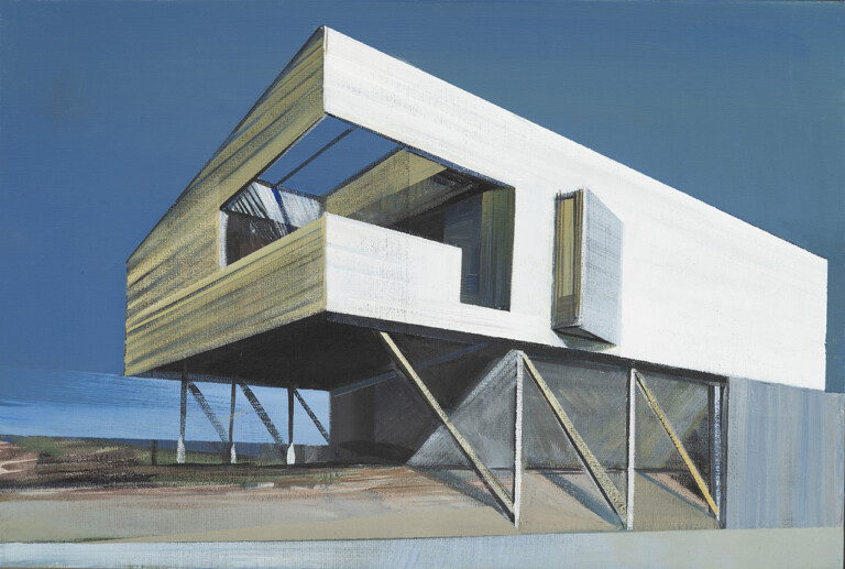 Dom na słupach, 2022, 40x60