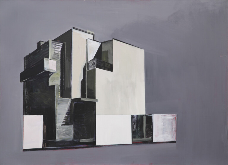 Kostka szarozielona, 2018, 100x140